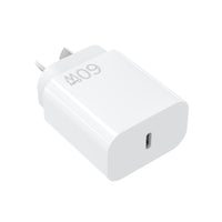 USP GaN USB-C Wall Charger, 45W Standard / 60W AVS Max - White