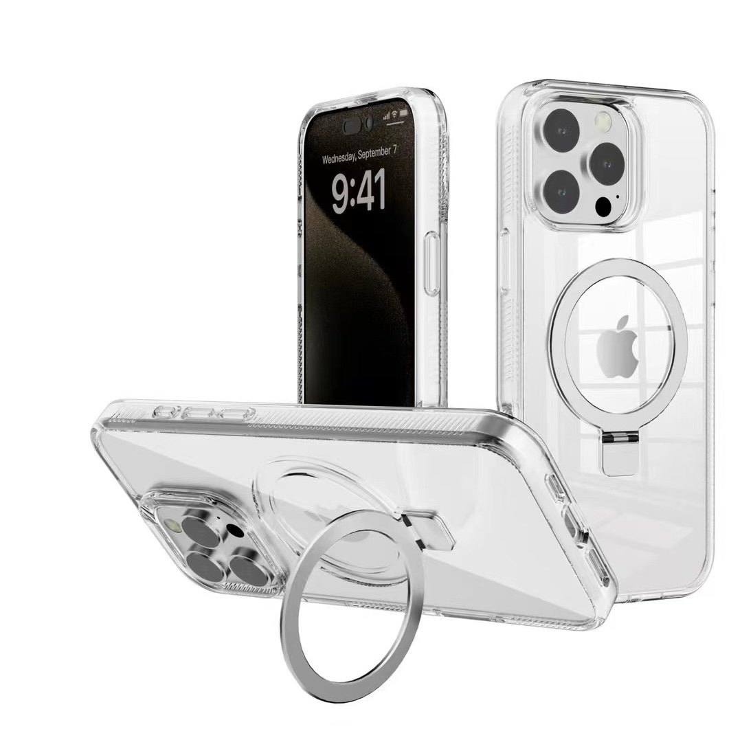 USP Case For iPhone 16 Plus Ring Stand With Magsafe Clear