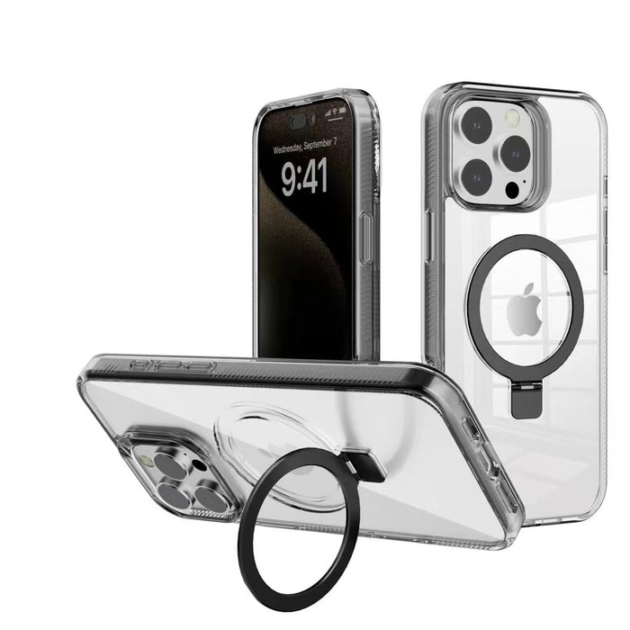 USP Case For iPhone 16 Pro Ring Stand With Magsafe Black