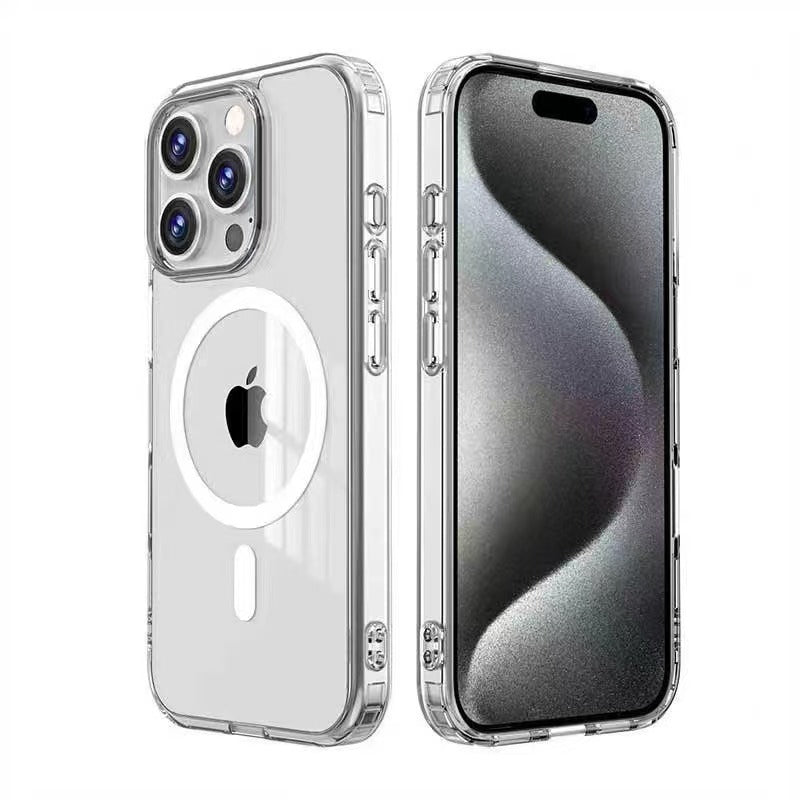 USP Case For iPhone 16 Pro Max Clear Rock Shockproof Case with MagSafe