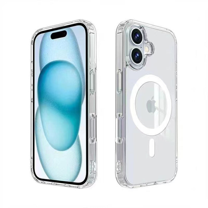 USP Case For iPhone 16 Clear Rock Shockproof Case with MagSafe