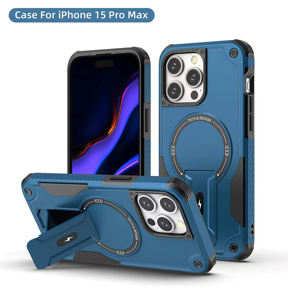 Phonix Case For iPhone 15 Stander Case Compatible With Magsafe
