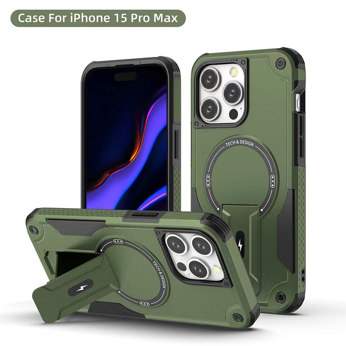 Phonix Case For iPhone 15 Pro Stander Case Compatible With Magsafe