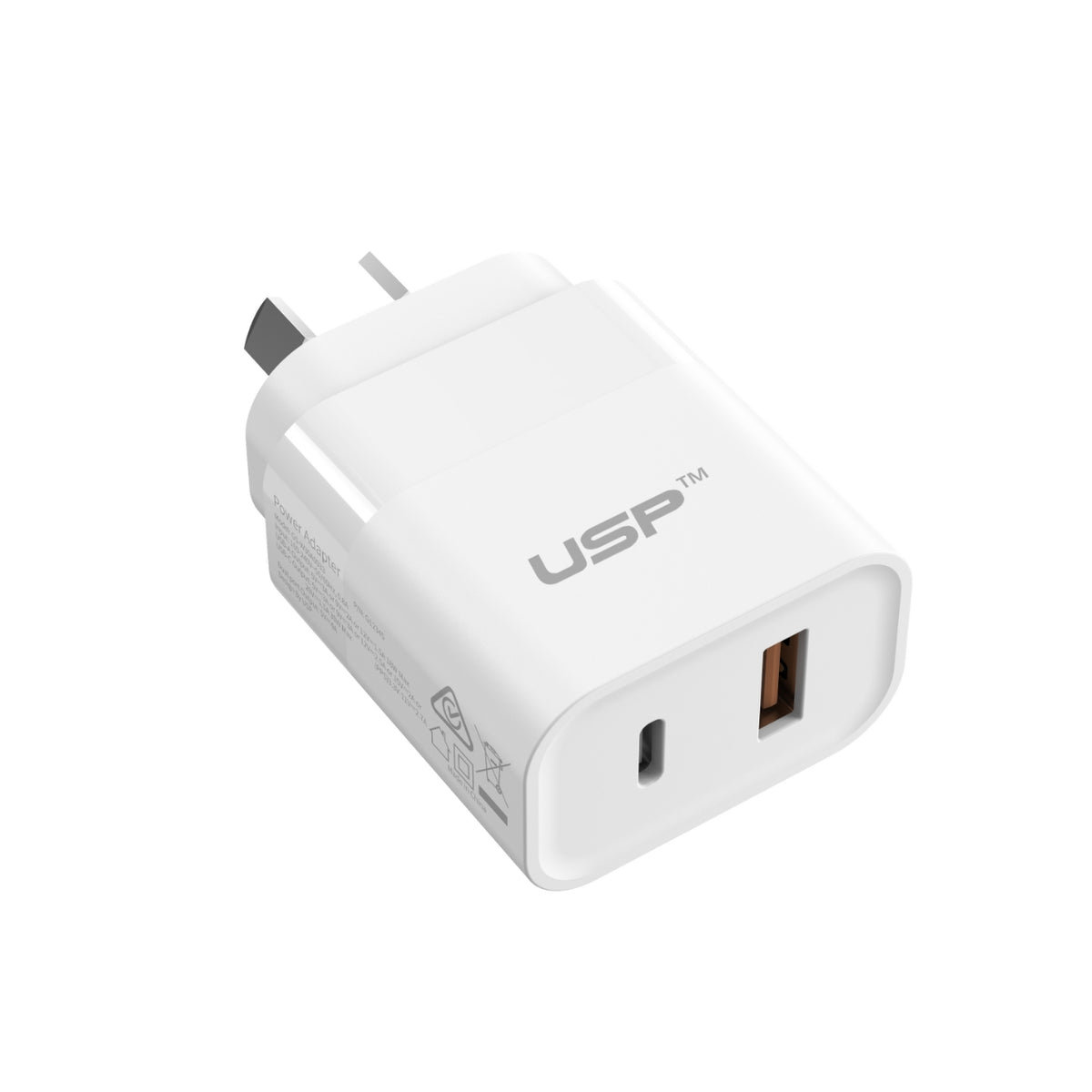 30W USB A + TYPE C PD Quick Wall Charger USP