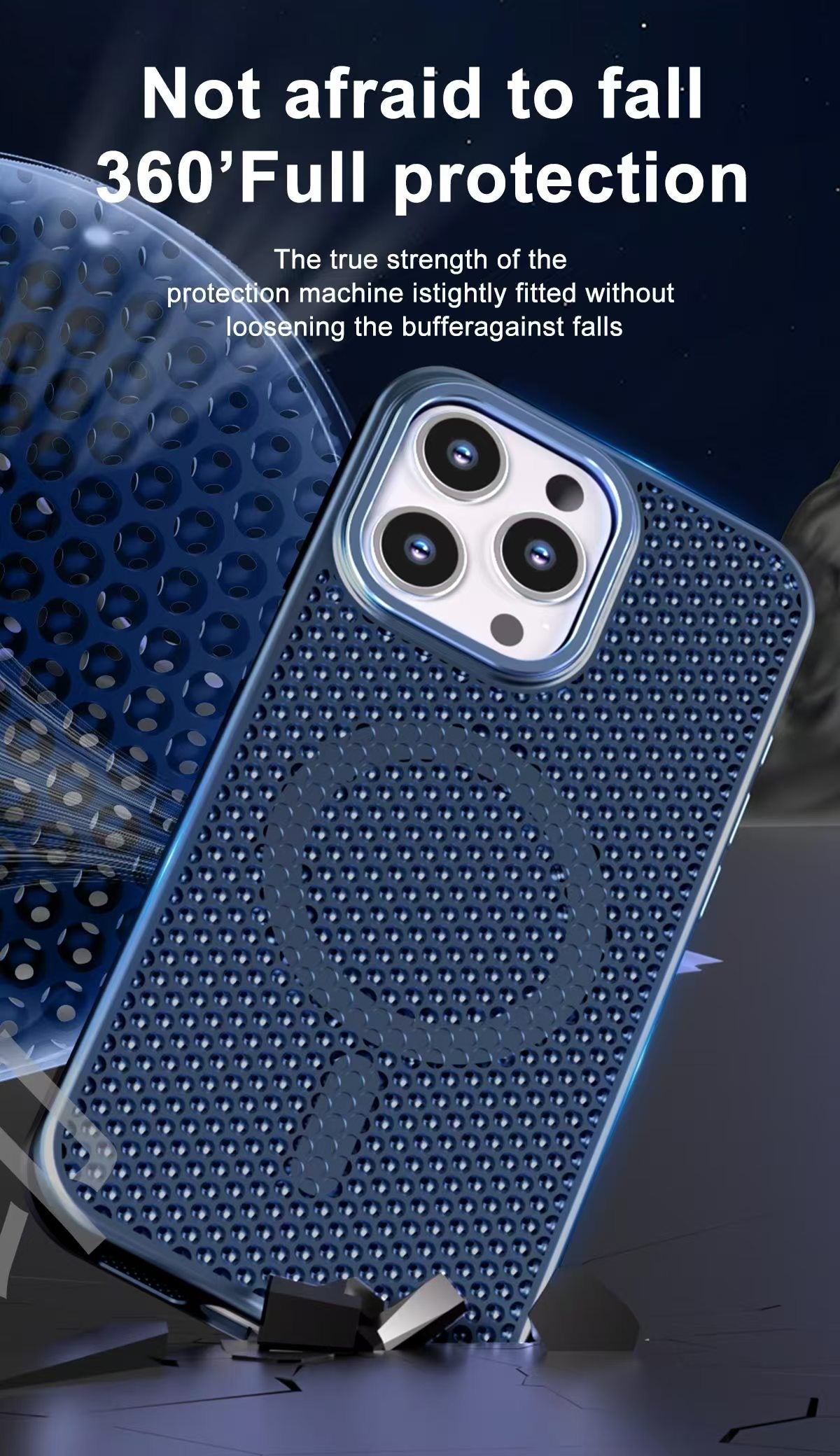 USP 3D Mesh Armor Case for iPhone 17 Compatible With Magsafe