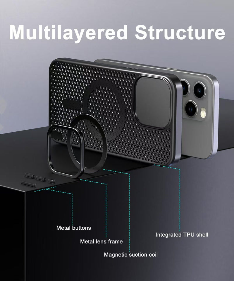 USP 3D Mesh Armor Case for iPhone 17 Compatible With Magsafe