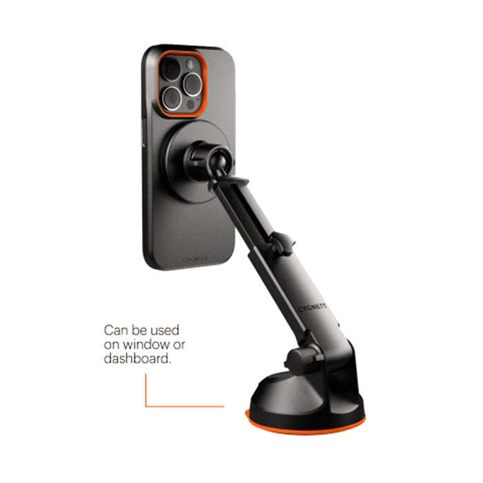 Cygnett Magdrive Car Magnetic Window Mount Extend Arm Compatible with Magsafe