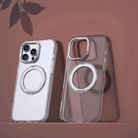 USP Clear Case For iPhone 16 360° Rotatable Ring Stand Compatible With Magsafe