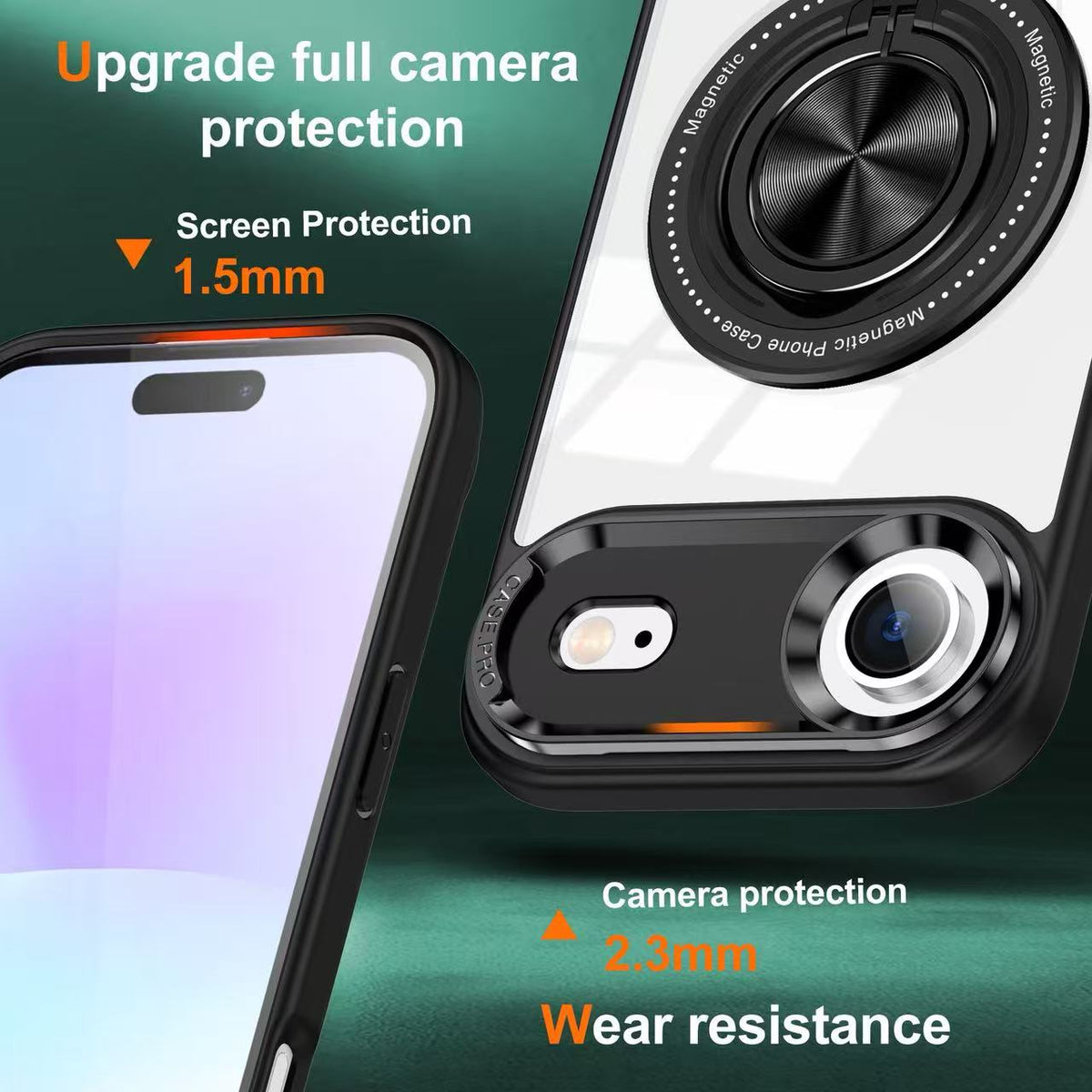 USP Case For iPhone Air Ring Holder Case Compatible With Magsafe