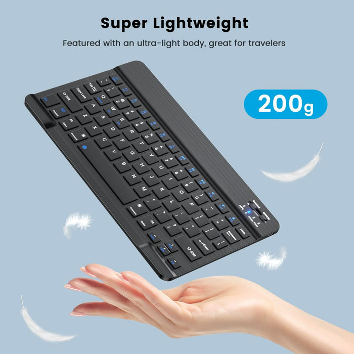 Portable Bluetooth Wireless Keyboard for iPad Mac Tablet PC