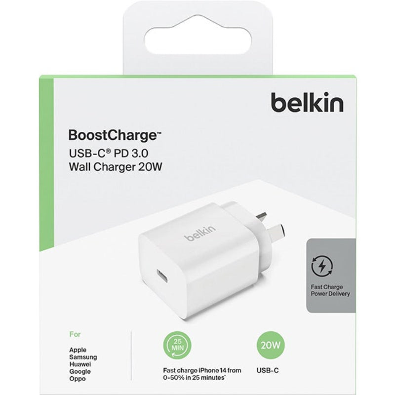 Belkin BoostCharge USB-C® PD 3.0 Wall Charger 20W