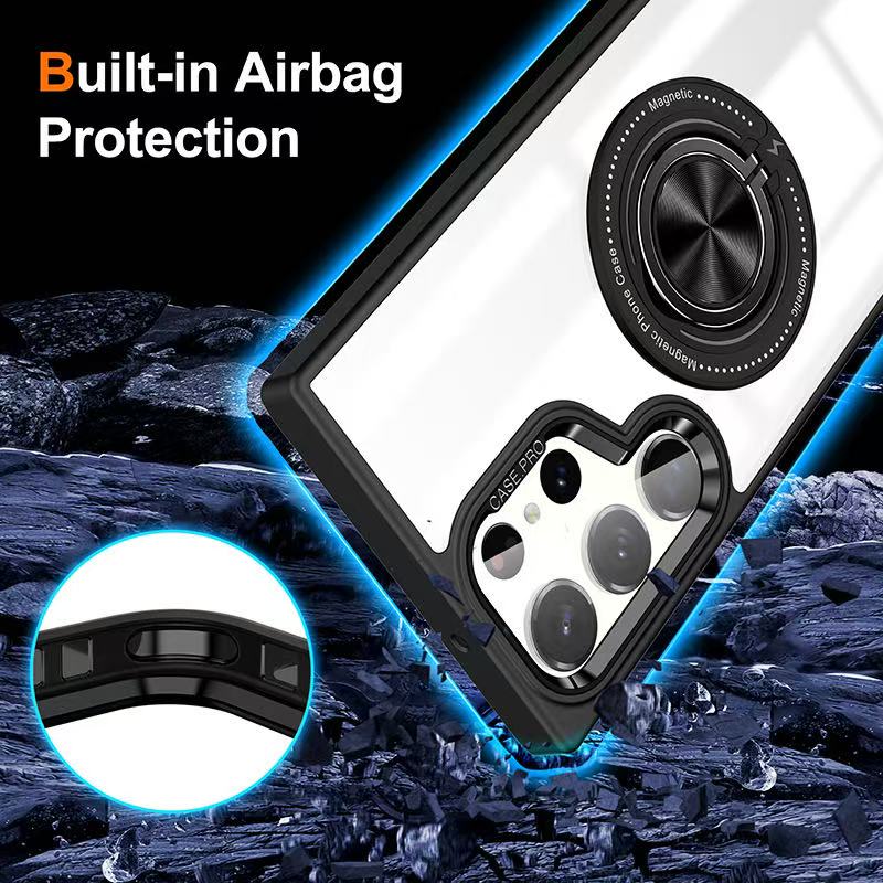 Phonix Case For Galaxy S26 Ring Holder Case Compatible With Magsafe