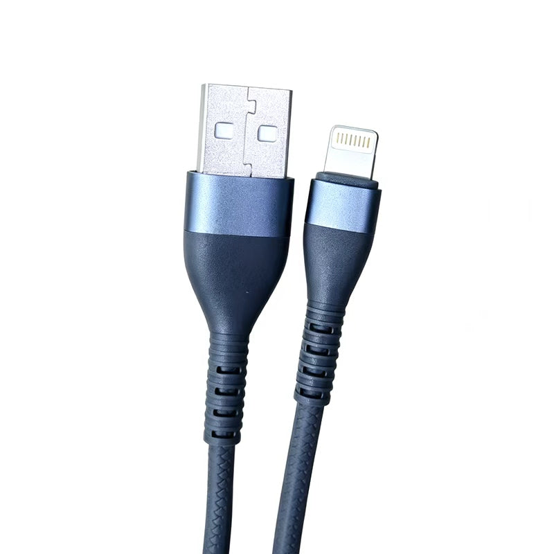 30cm USB-A to Lightning Nylon Braided 2.4A Fast Charging Cable for iPhone