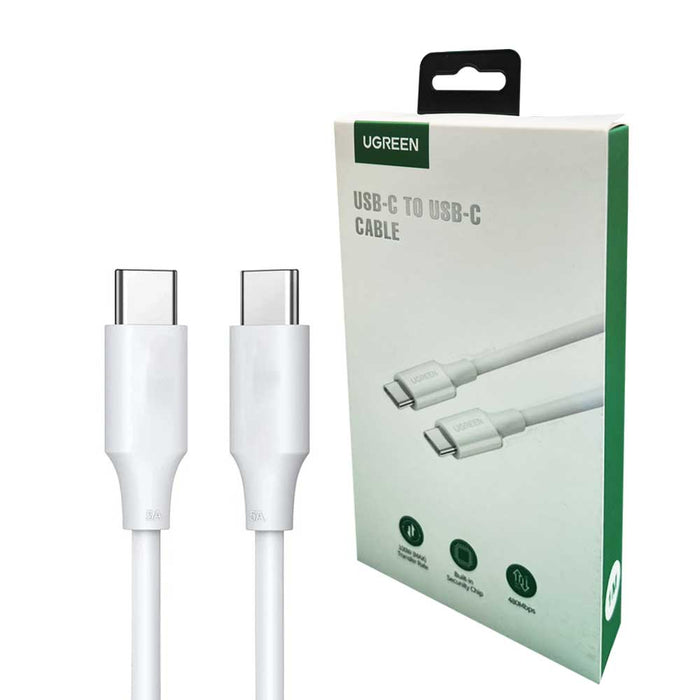 1M 100W USB-C  To USB-C  5A Data Cable White Ugreen