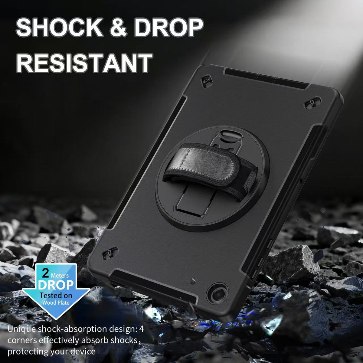 Rugged Case with Pen Holder Screen-Less for Galaxy Tab A9 Plus 11" Generic