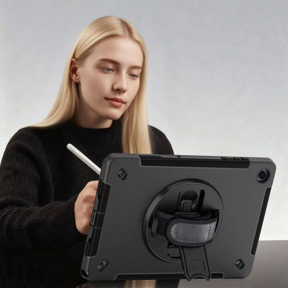 Rugged Case with Pen Holder Screen-Less for Galaxy Tab A9 Plus 11" Generic