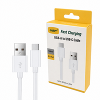 1M USB-C to USB-A Mini White Cable  USP