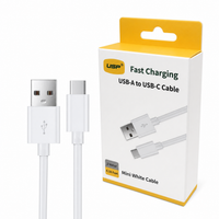 2M USB-C to USB-A Mini White Cable  USP