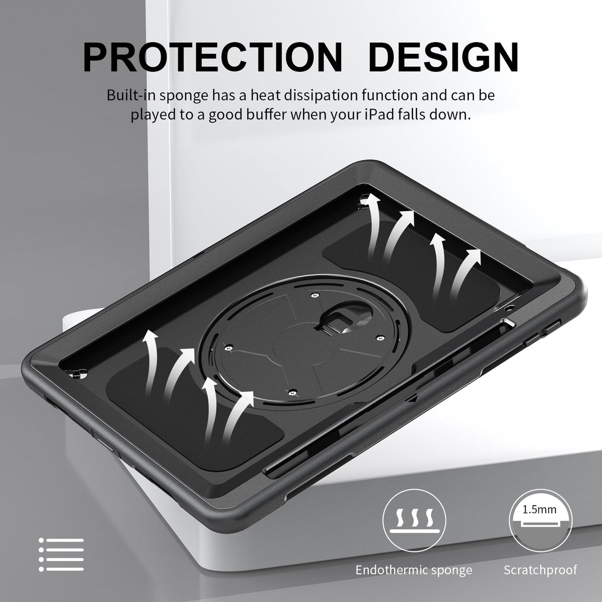 Rugged Case with Pen Holder Screen-Less for Galaxy Tab A9 Plus 11" Generic