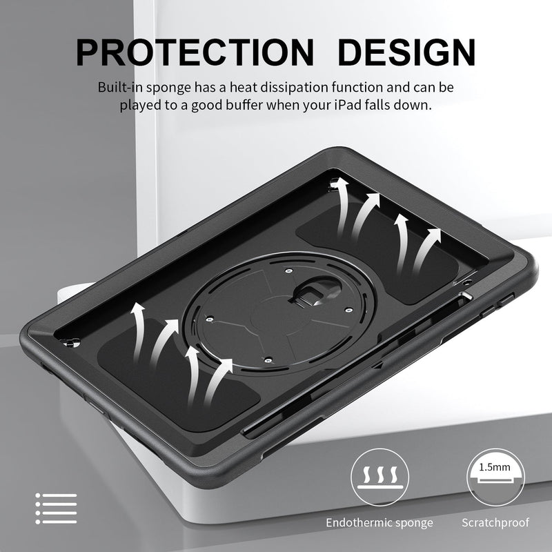 Rugged Case with Pen Holder Screen-Less for Galaxy Tab A9 Plus 11" Generic