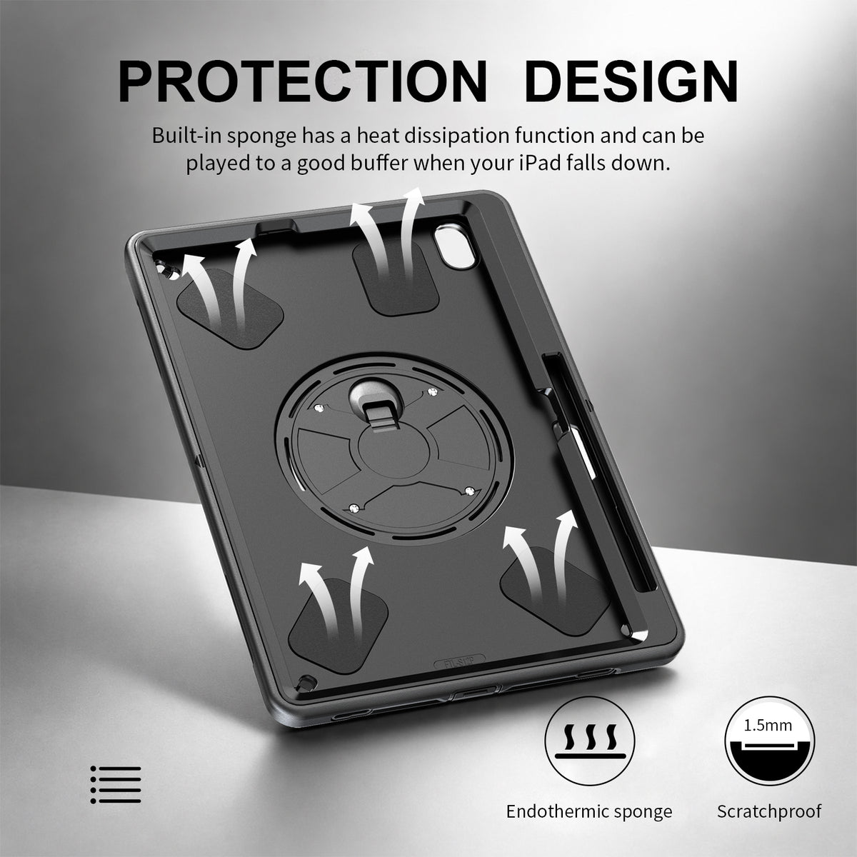 Rugged Case with Pen Holder for Galaxy Tab S12 Plus