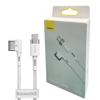 Baseus Zinc Magnetic Series iP Laptop Charging Cable Type-C to L-shaped Port 60W 2m White