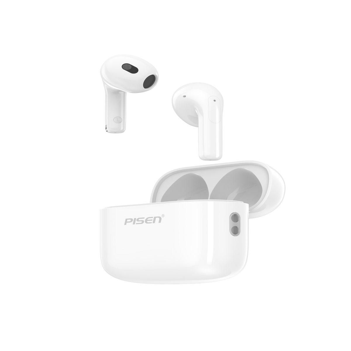 True Wireless Earphones  P1 Plus White PISEN