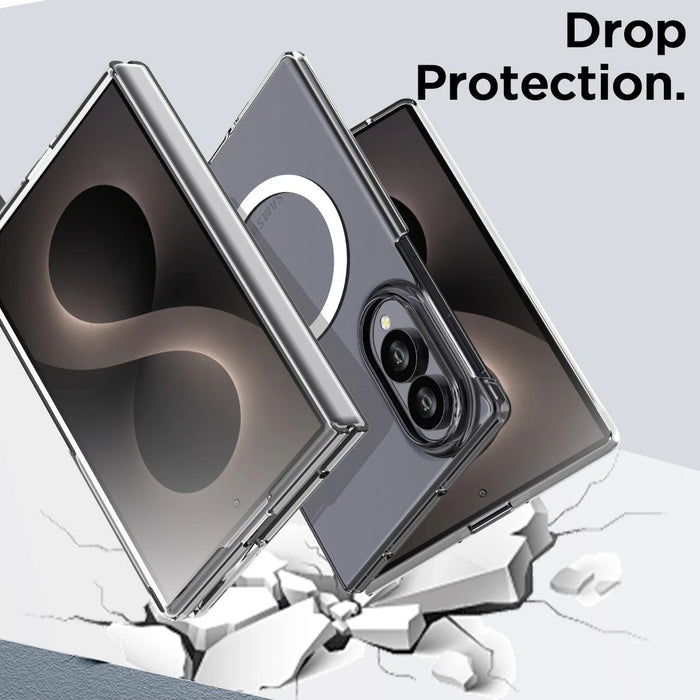 For Galaxy Z Fold 8 Hard Crystal Clear Case Compatible With Magsafe