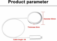 15W MagSafe Wireless Charging Cable Type C White 1M