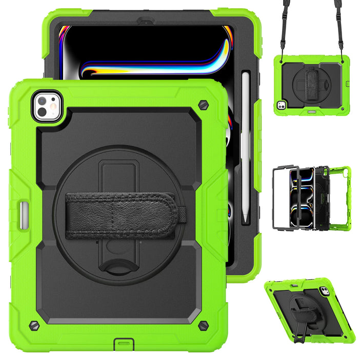 Rugged Case Lime Silicone Black for Galaxy Tab A9 Plus 11"