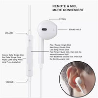 Earphones Apple Lightning with Controller Compatible With （Bluetooth connection，Suitable for iPhone 5 to iPhone 14 series）