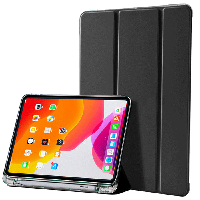 Silicon Folio Case with stylus Holder for iPad Pro 11 2021/2022  - Black