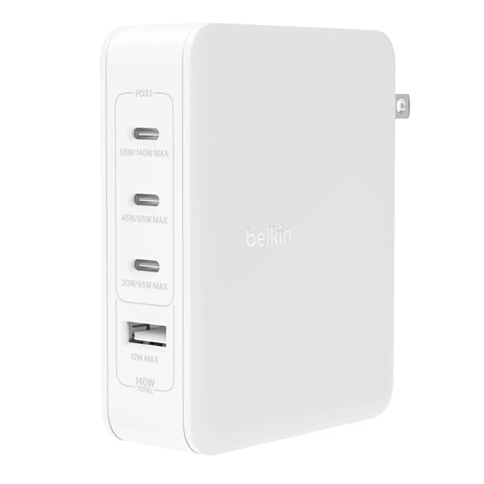 Belkin BoostCharge Pro 4-Port GaN 140W Wall Charger