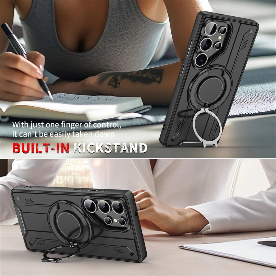 Phonix Case For Galaxy Z Fold 7  Black Ring Case