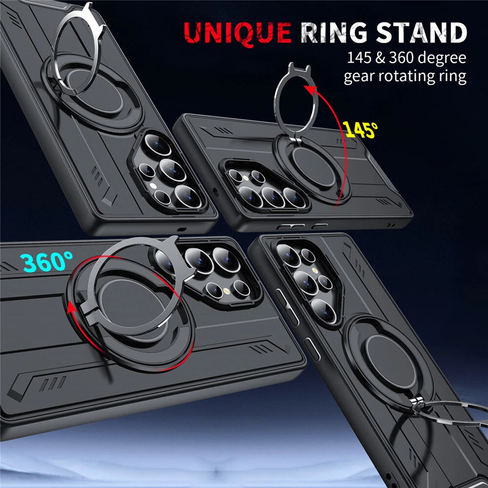 Phonix Case For Galaxy Z Fold 7  Black Ring Case