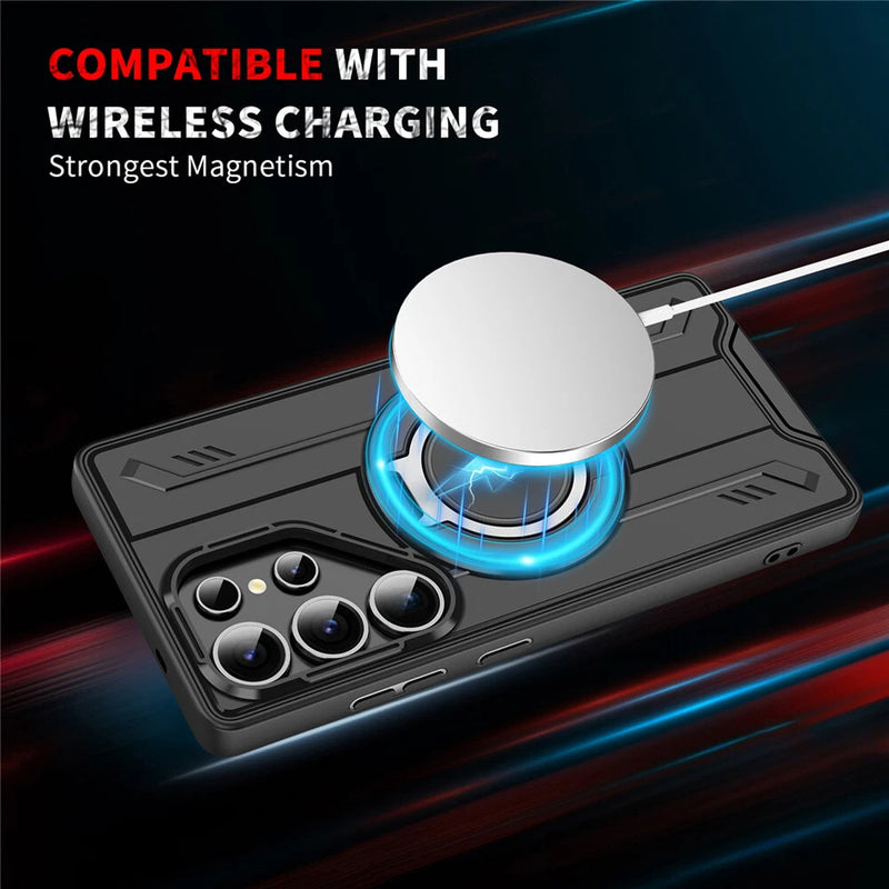 Phonix Case For Galaxy Z Fold 7  Black Ring Case