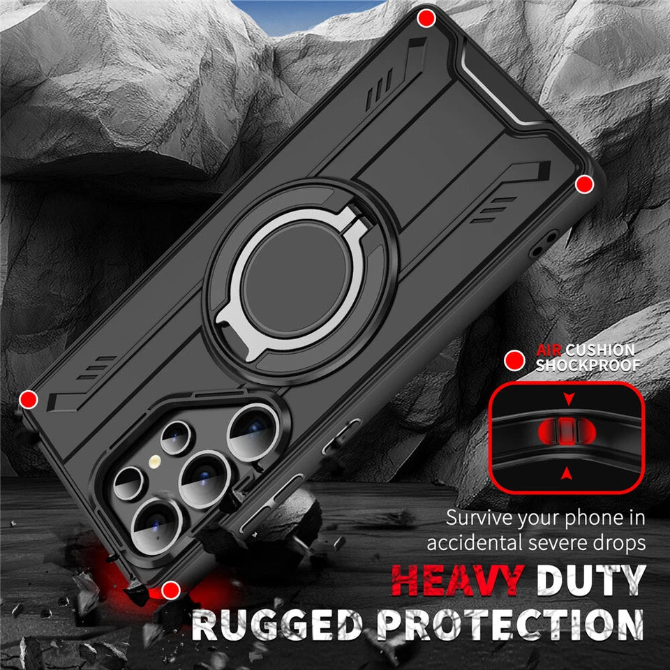 Phonix Case For Galaxy Z Fold 7  Black Ring Case