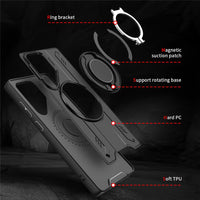 Phonix Case For Galaxy Z Fold 7  Black Ring Case