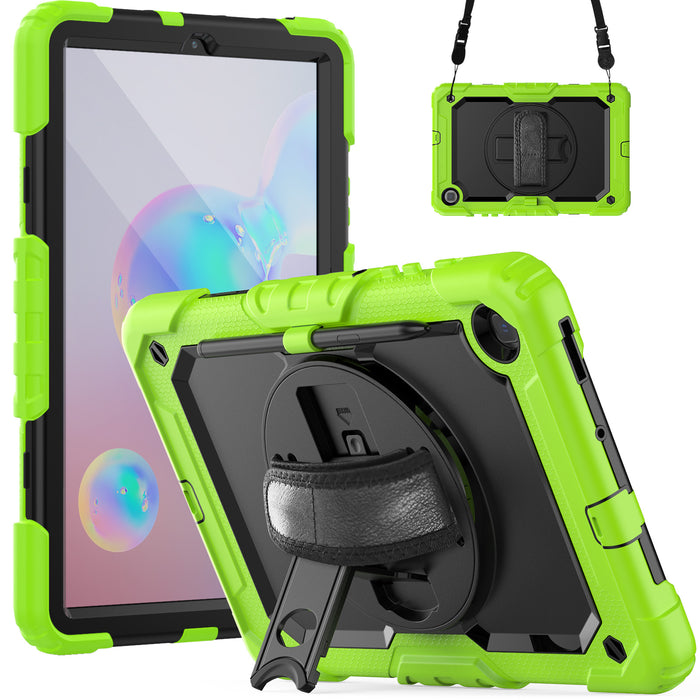 Rugged Case with Pen Holder Screen-Less for Galaxy Tab S6 Lite 10.4'' 2022 Green