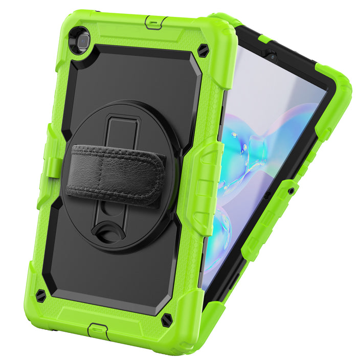 Rugged Case with Pen Holder Screen-Less for Galaxy Tab S6 Lite 10.4'' 2022 Green