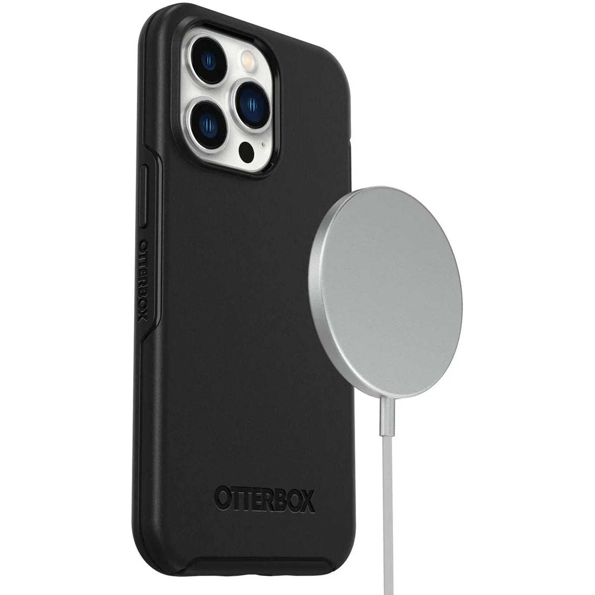 OtterBox Case for iPhone 14 Plus Symmetry + Antimicrobial Case with Magsafe Black