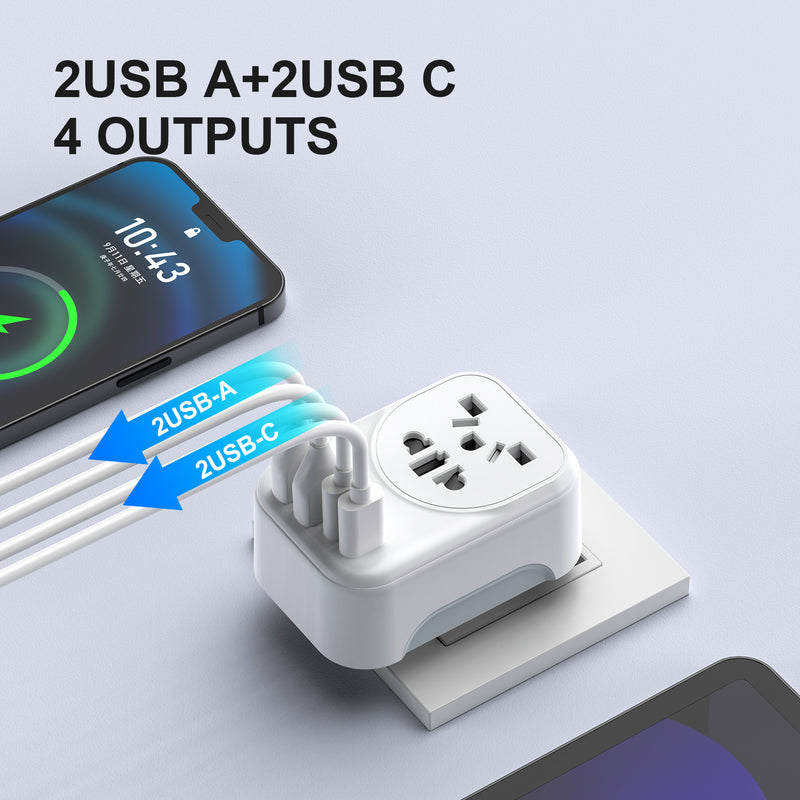 Australia Inbound Travel Adapter US, UK, Hong Kong, Japan, and other region, SAA certification