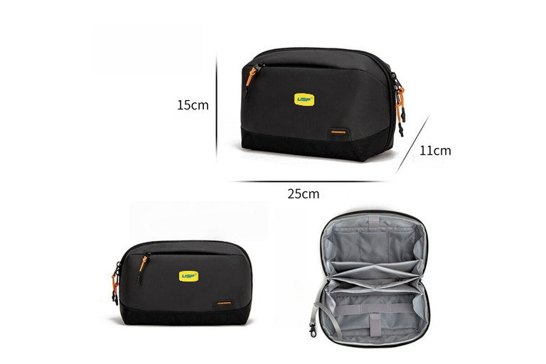 USP electronics organizer travel bag dimensions and interior
