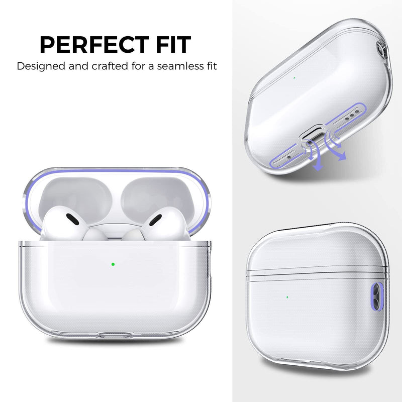 Clear Case for AirPods Pro2 2022 Case Soft Silicone