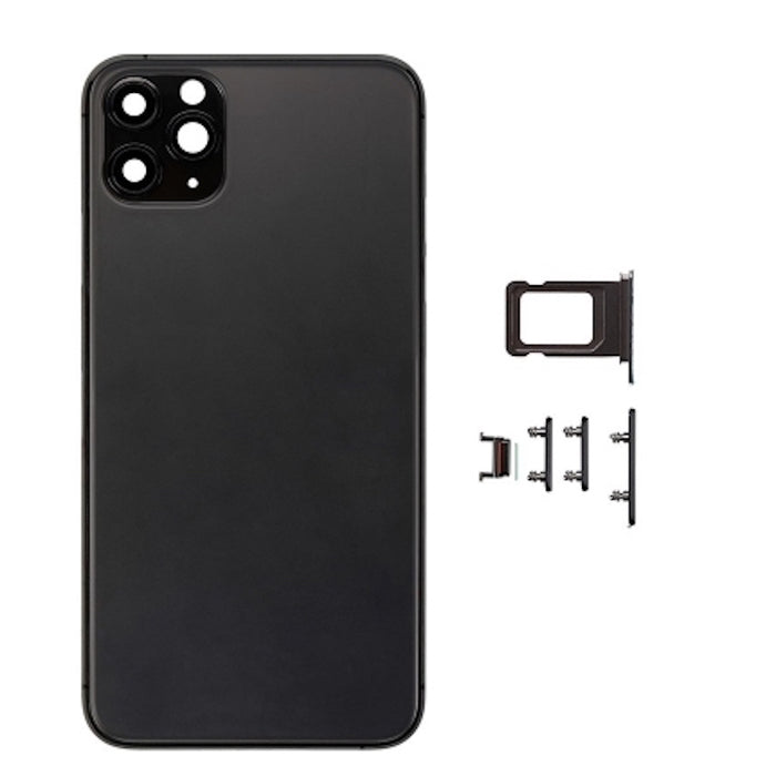 Rear Housing for iPhone 11 pro Max Black (No logo)