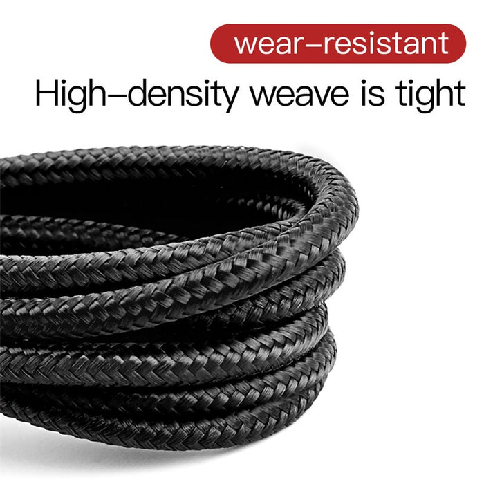 Phonix 3M Black Braided Lightning to USB-A Cable Charge & Connect