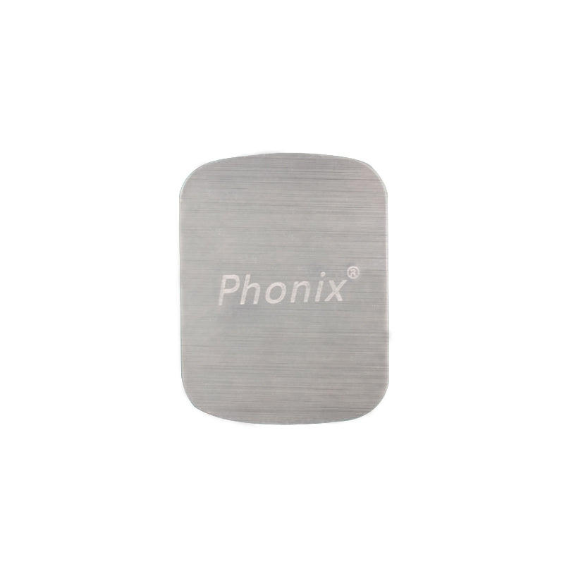 Magnetic Car Phone Holder Replacement Plates (Rectangle) Sliver