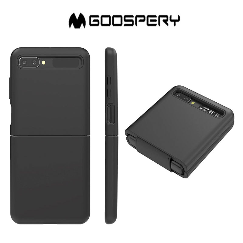 Goospery Fard Case PC / Soft Coating  (Matt Black) for GALAXY Z FLIP