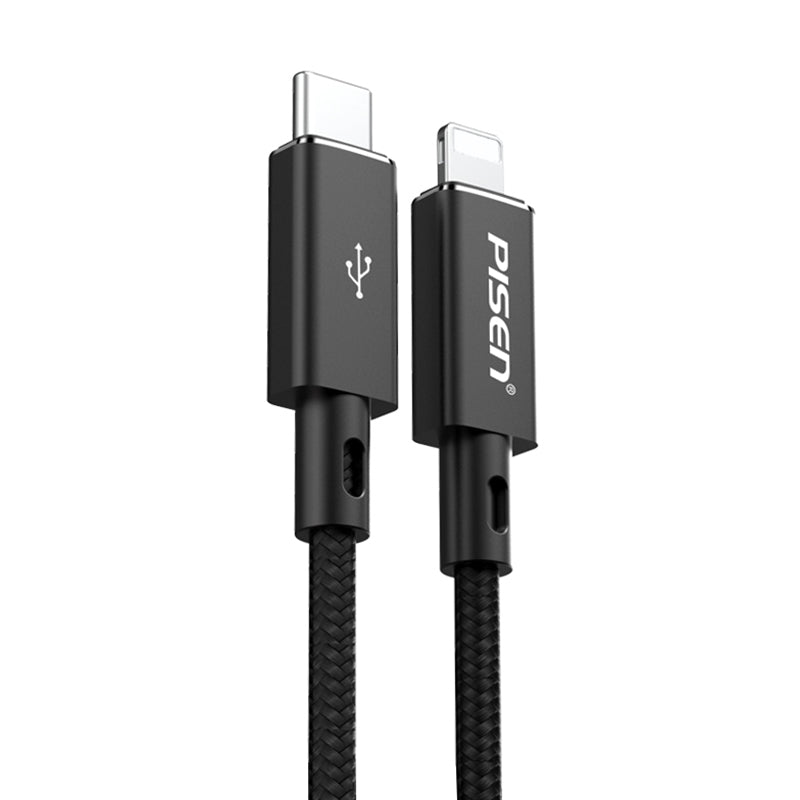 1M Lightning to USB-C PD Fast Charging Cable (black) PCL03-1000 PISEN