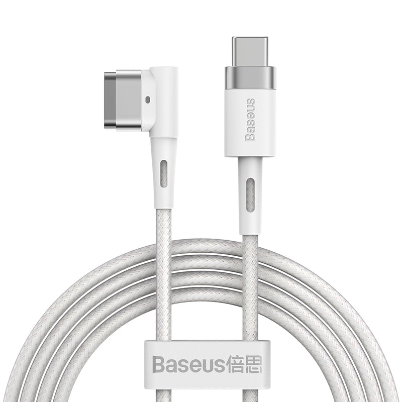 Baseus Zinc Magnetic Series iP Laptop Charging Cable Type-C to L-shaped Port 60W 2m White